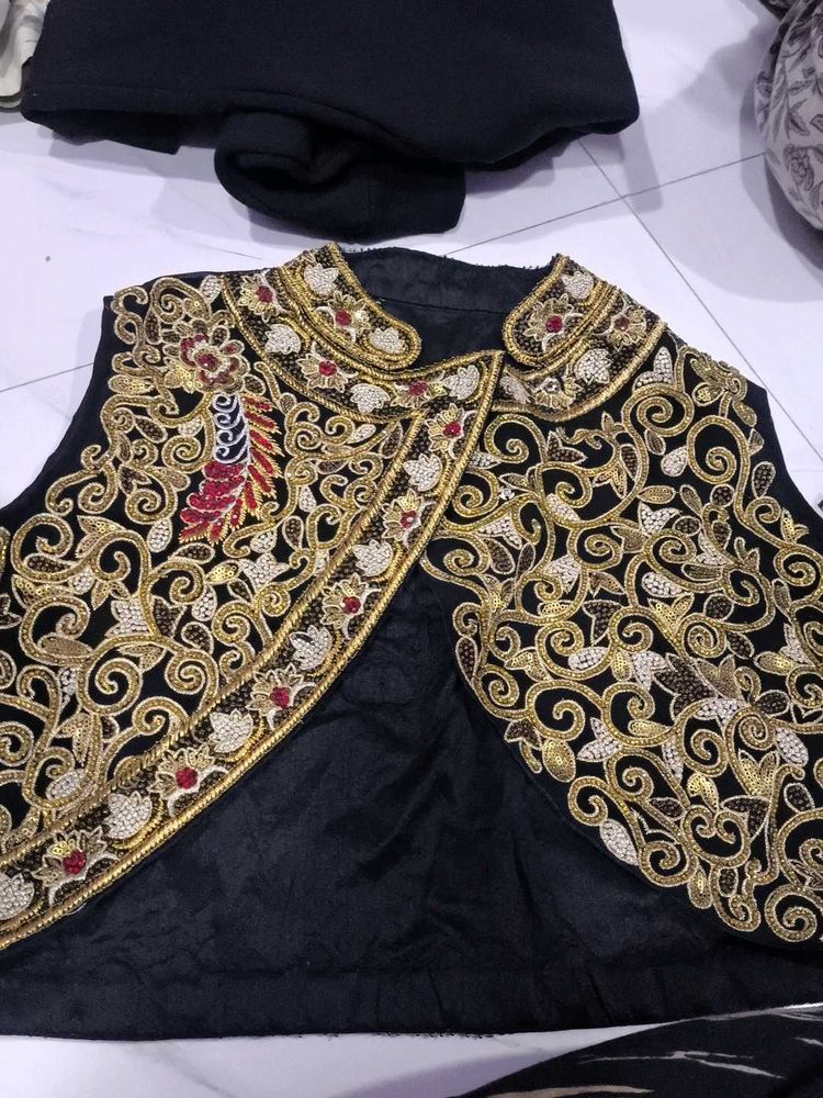 Embroidered sequence Jacket for women ethenic piec