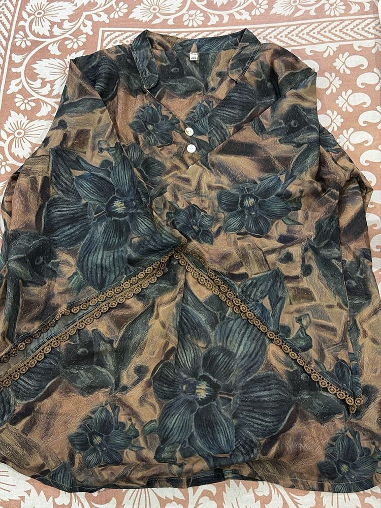 Designer Floral Print T shirt