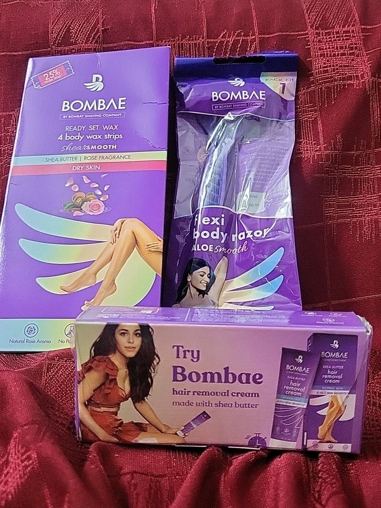 In Offer Combo Of Wax Strip Cream N Razor