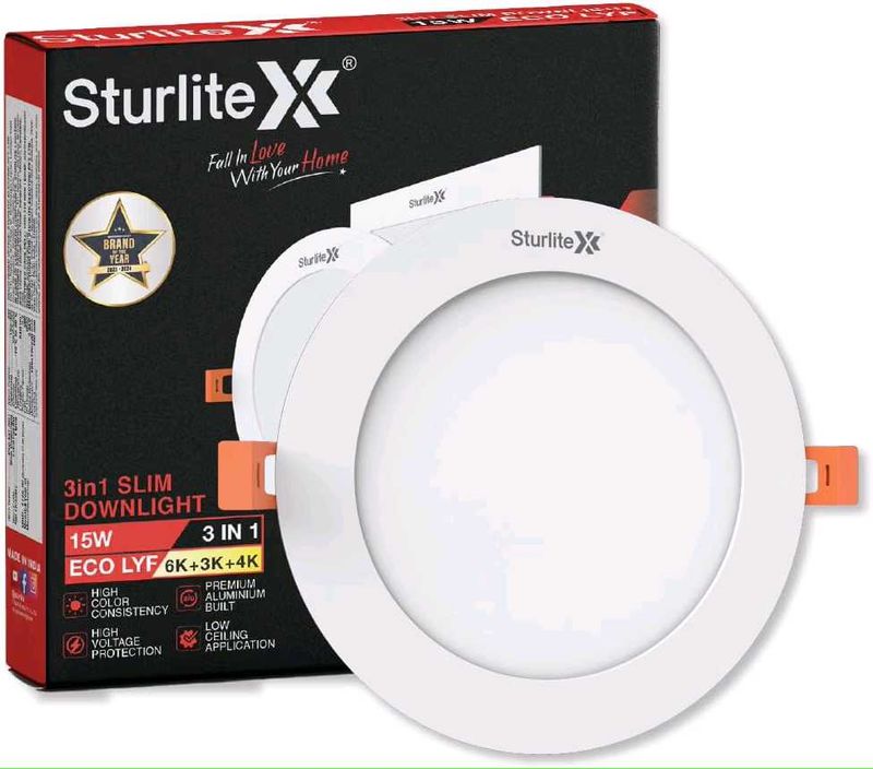 Sturlite Eco LYF 15W (3 in1) Round LED Downlight|