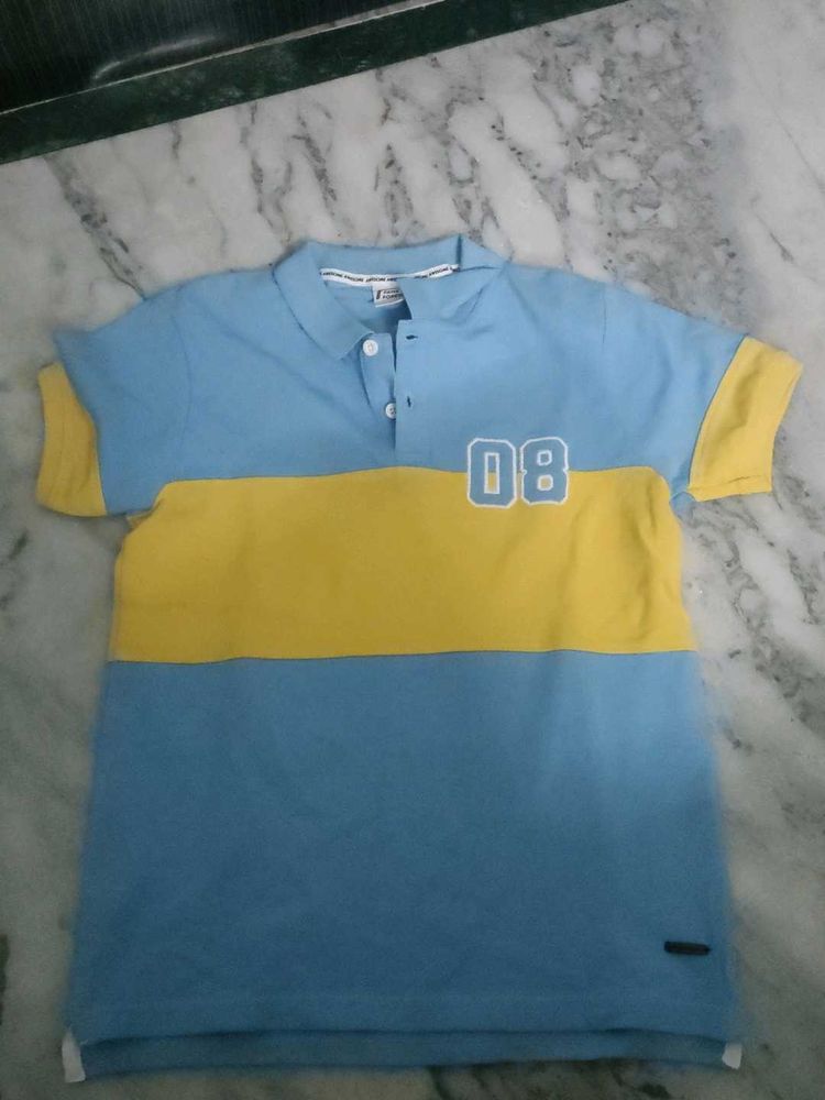 Fame Forever Boys Blue T shirt for 8 to 10 years