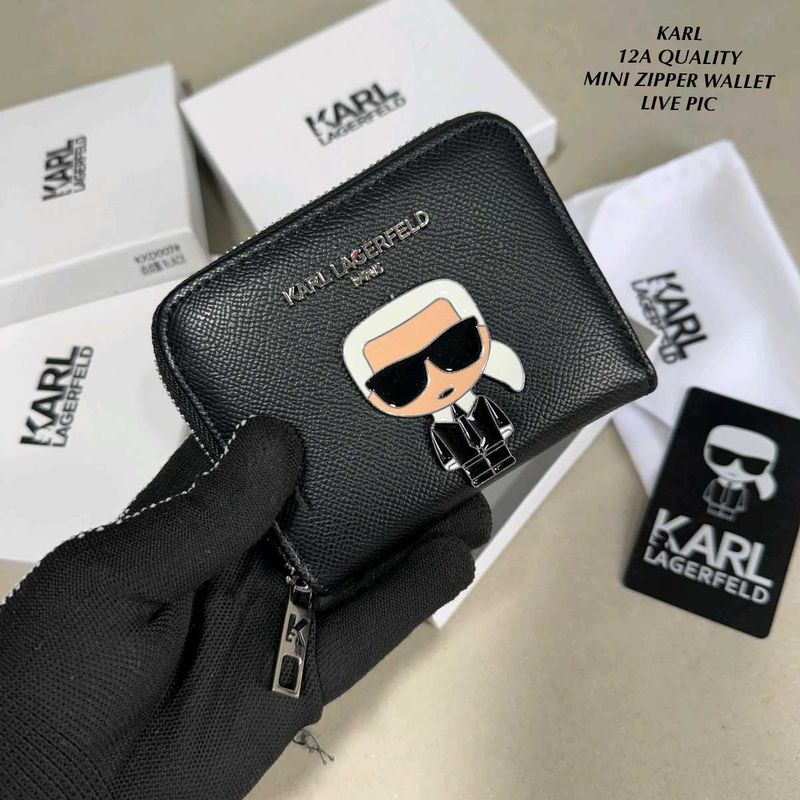 Karl Lagerfeld Mini Zipper Wallet( COPY) WITH BOX
