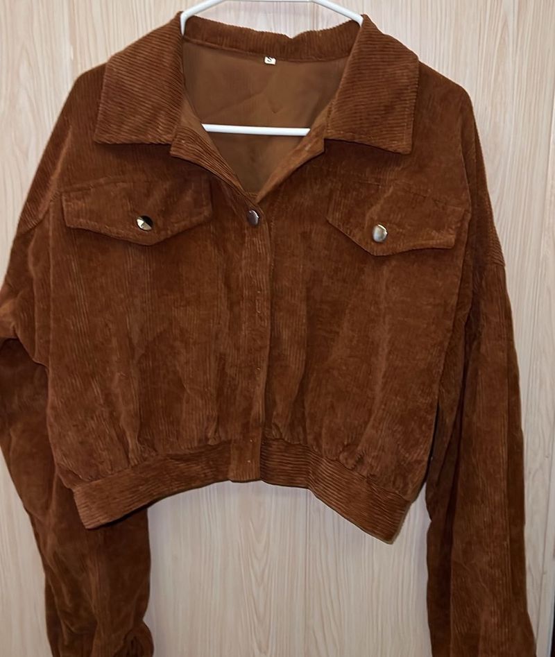 Vintage Cropped Corduroy Jacket