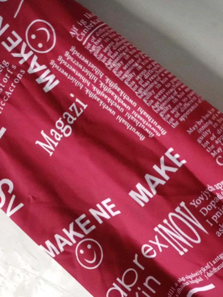 Red Graphic Print