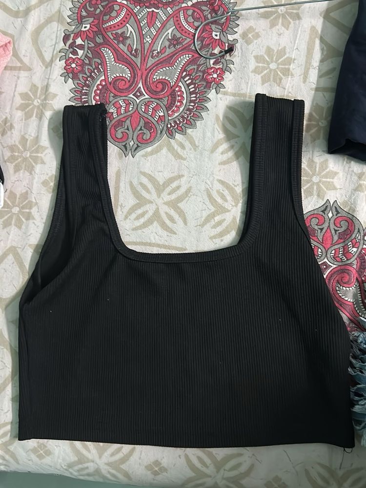 black tank top