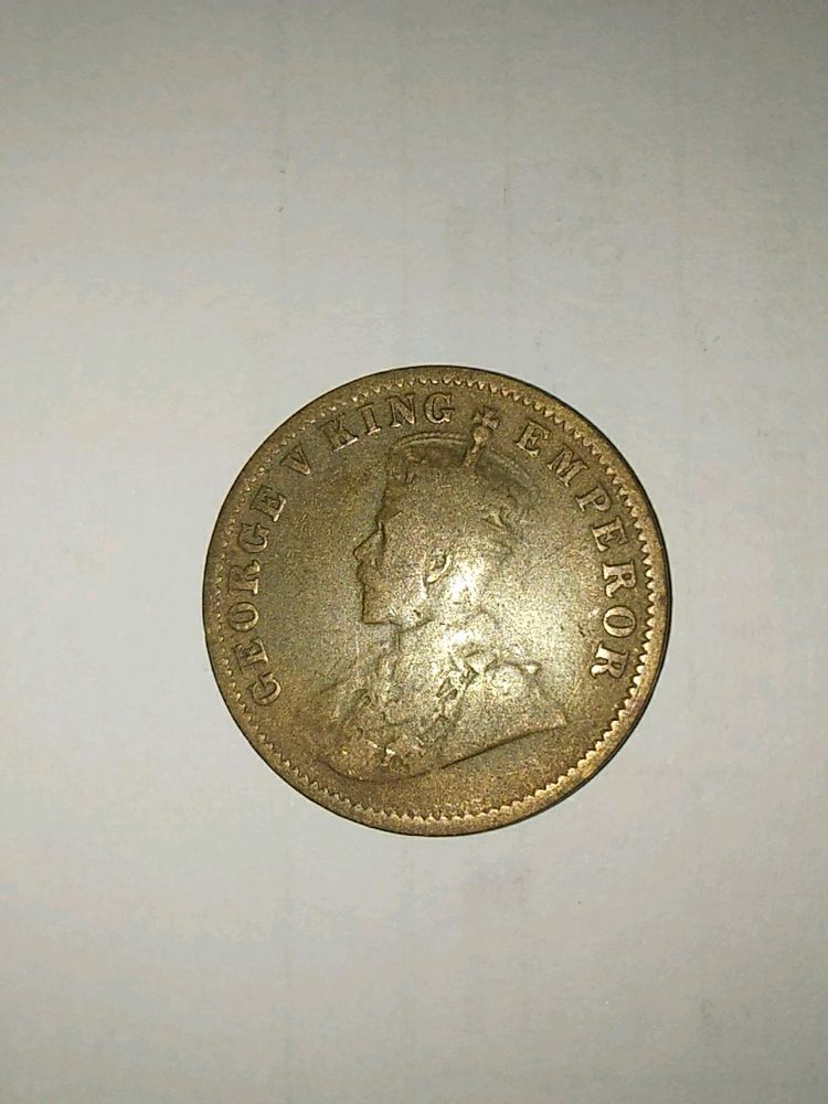 One Quarter Anna 1920 (GEORGE V KING)
