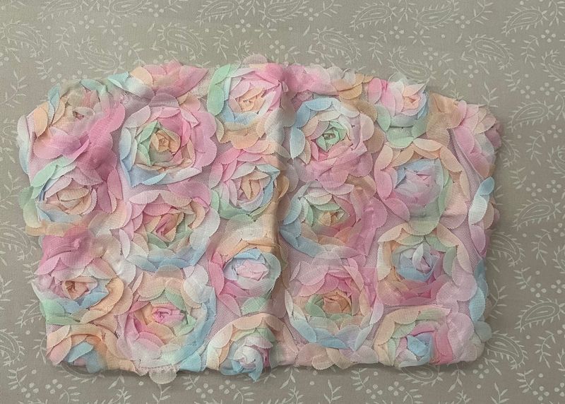 Pastel Rose Applique Blouse