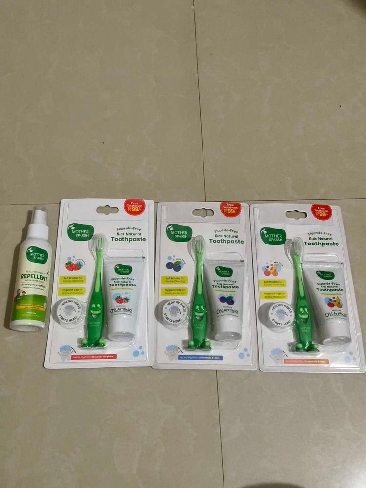 Mother Sparsh Toothbrush and tooth paste set
