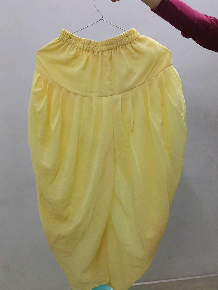 Yellow Dhoti Style