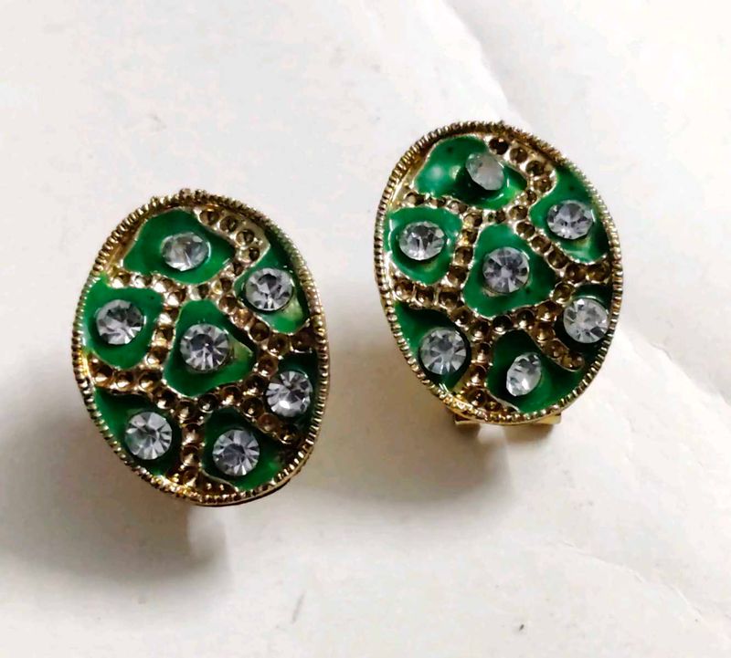 Vintage Green Earrings