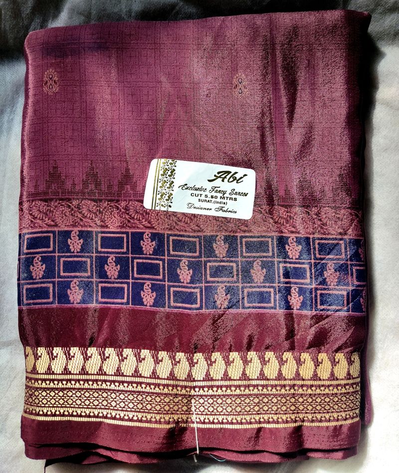 Brand New Fancy Saree Without Blouse