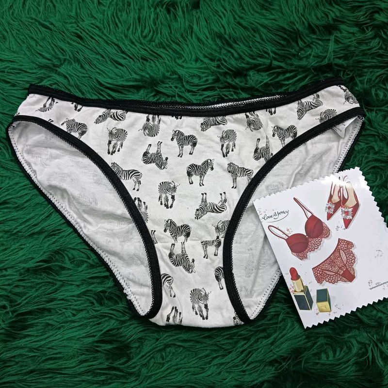 Cute Zebra 🫴🏻🎁Print Panties