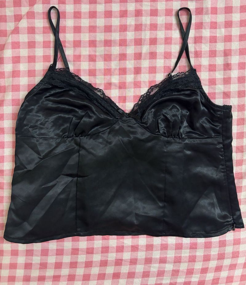 Satin Lace Camisole Top