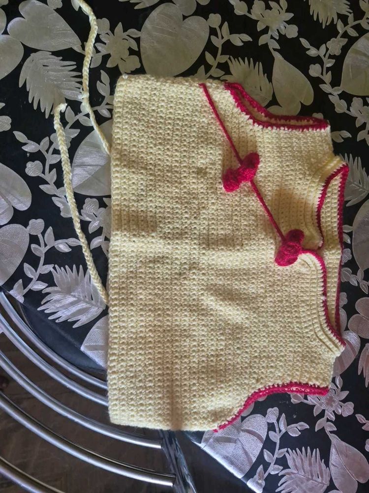 Handmade Crochet cheongsam top