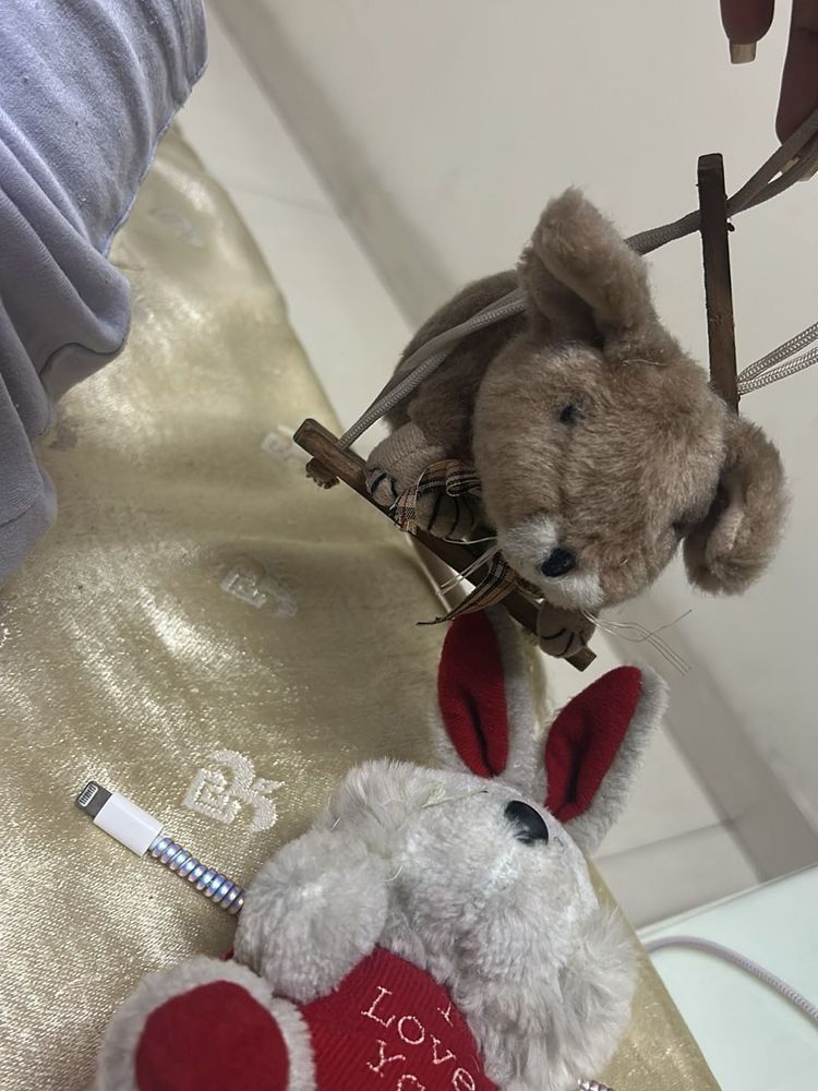 wall hanging mouse , bunny soft toy