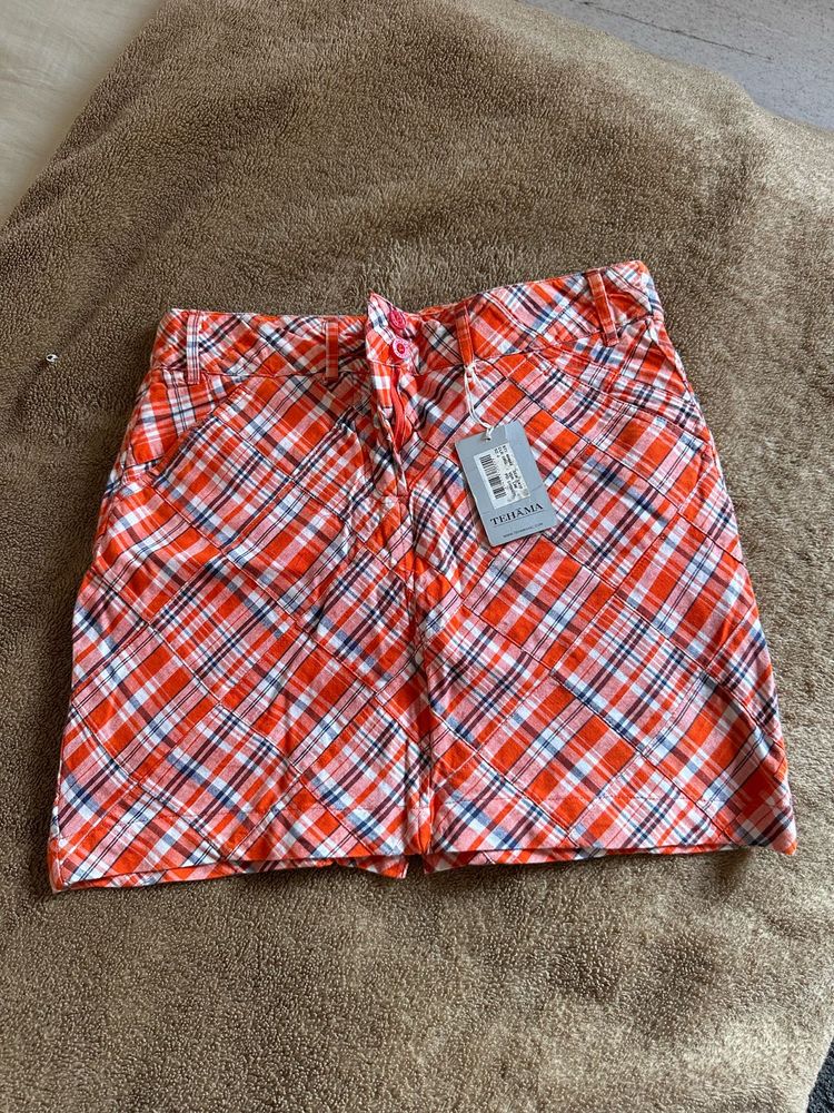 Chic Plaid Mini Skirt- S