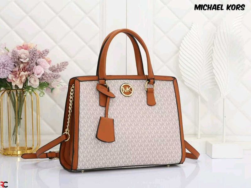 *MICHAEL KORS* *CHANTAL MEDIUM LOGO SATCHEL BAG*