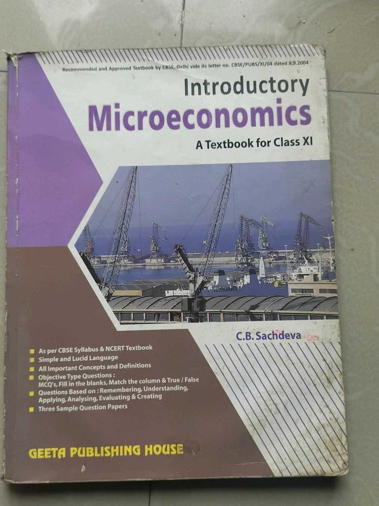Introductory Microeconomics Textbook Class XI