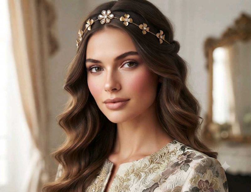 Elegant Flower Chain Headband