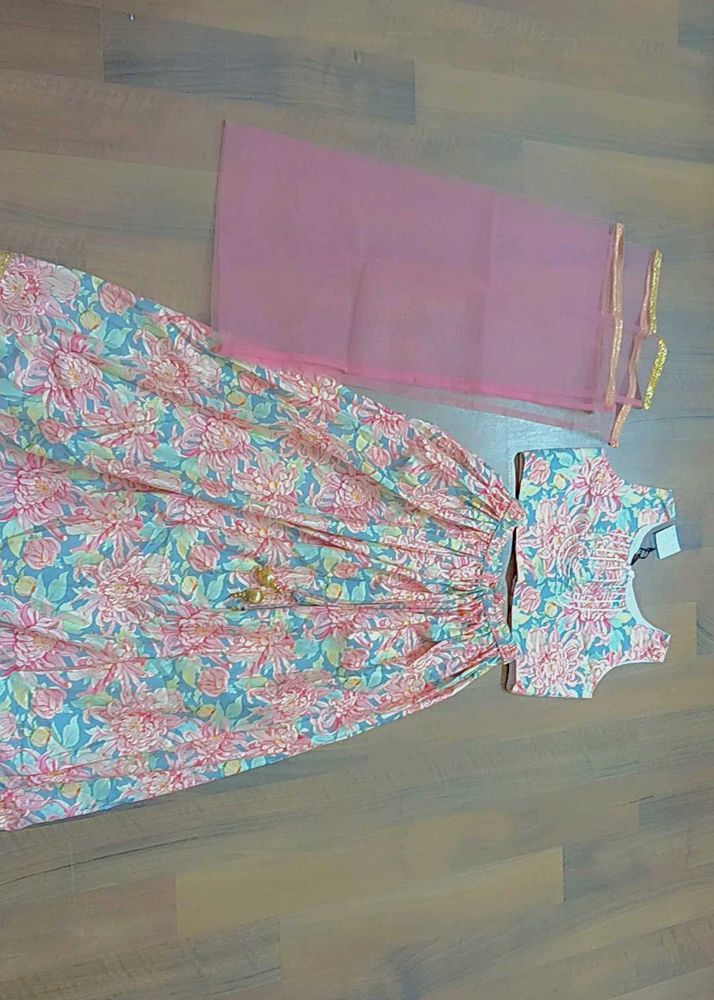Beautiful Floral Print Lehenga Choli