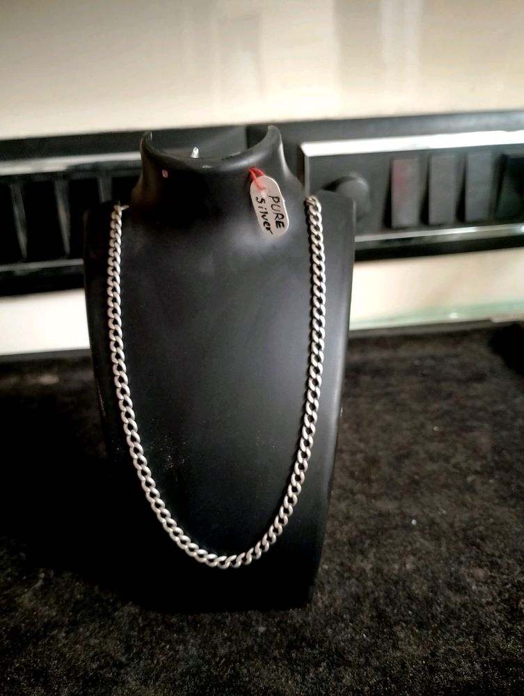 Regular Plan Chain Pure Silver (Wt: 14gm)