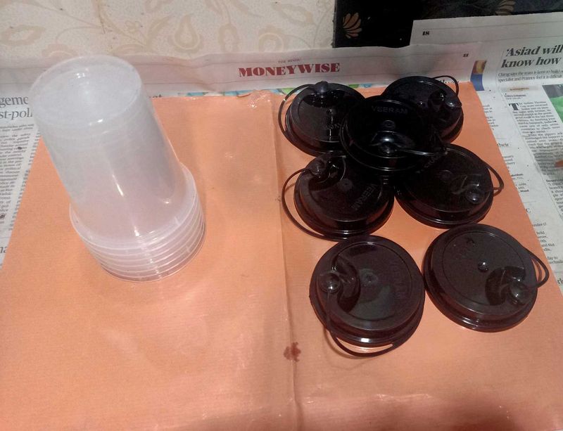 parcel juice glass and Lids