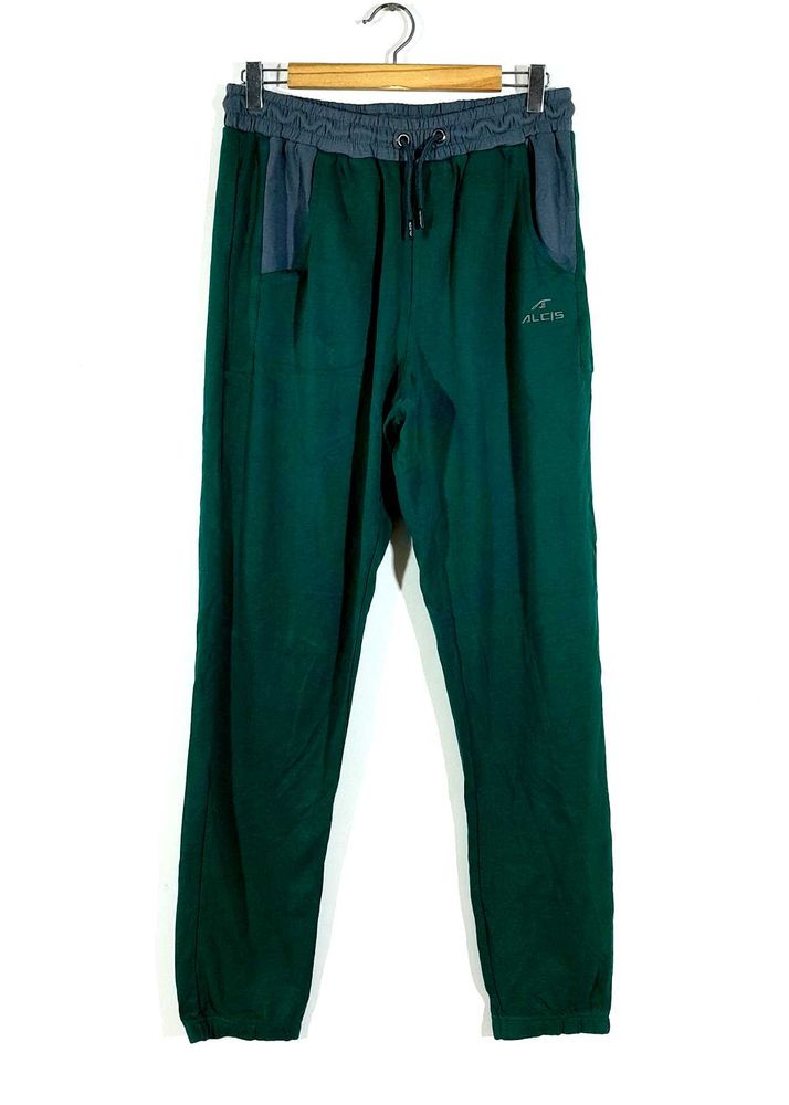 Dark Green Casual Track Pant For Men's