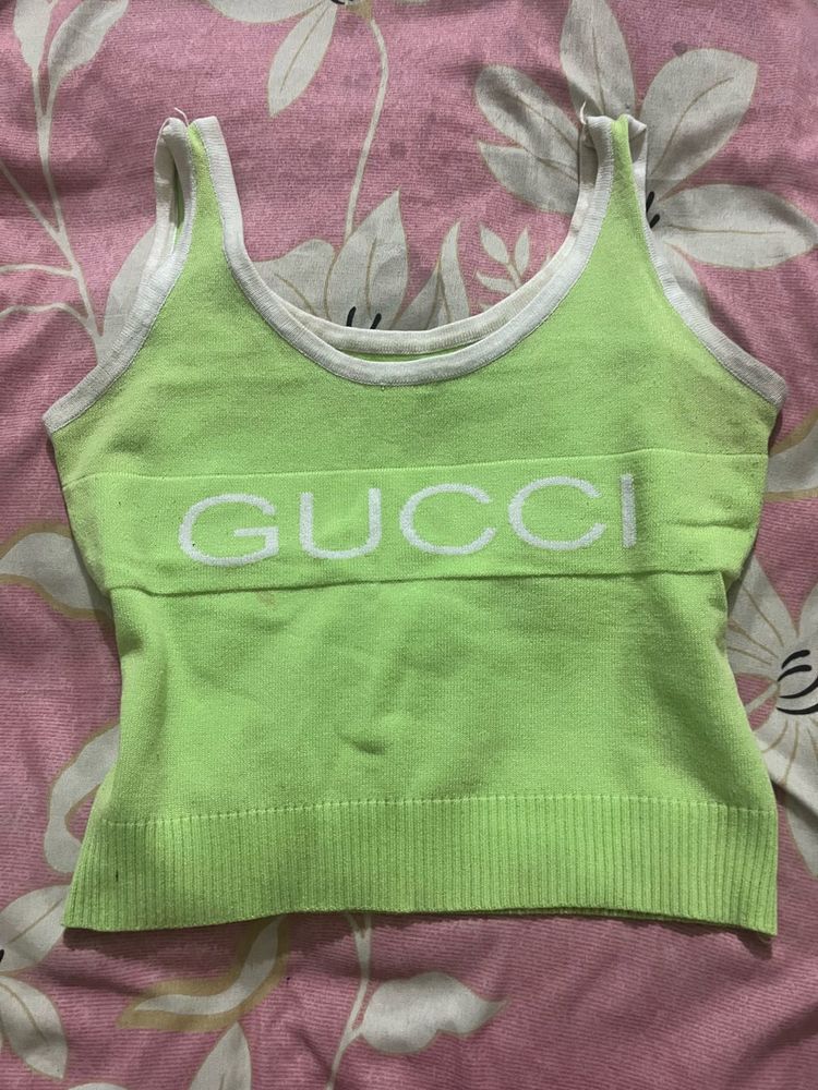 Gucci Green Tank Top