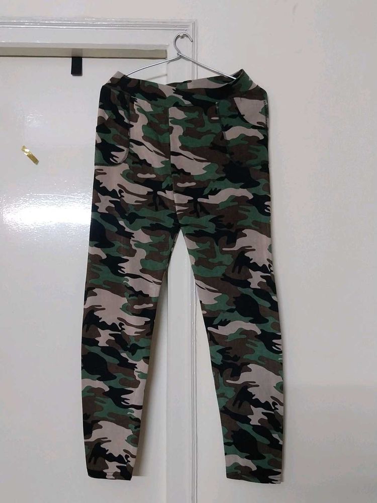 Camo Print Jogger Pants