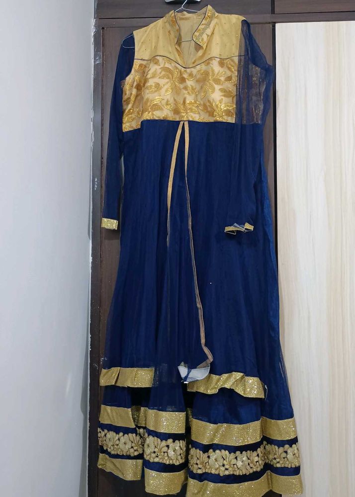 Royal Blue Ethnic Gown