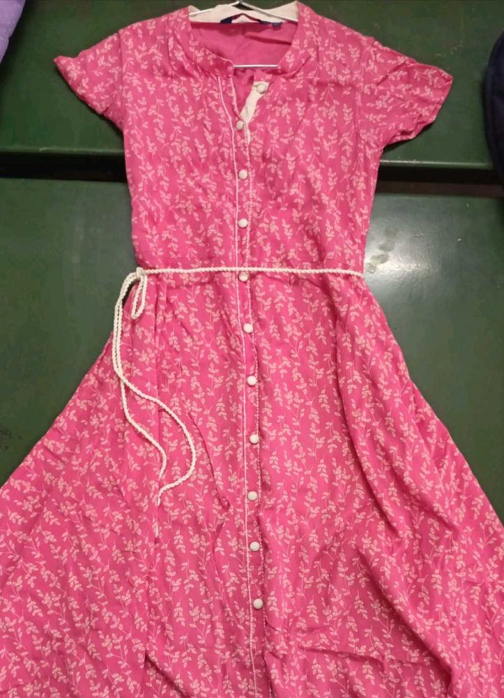 Pink Printed Kurta 💗