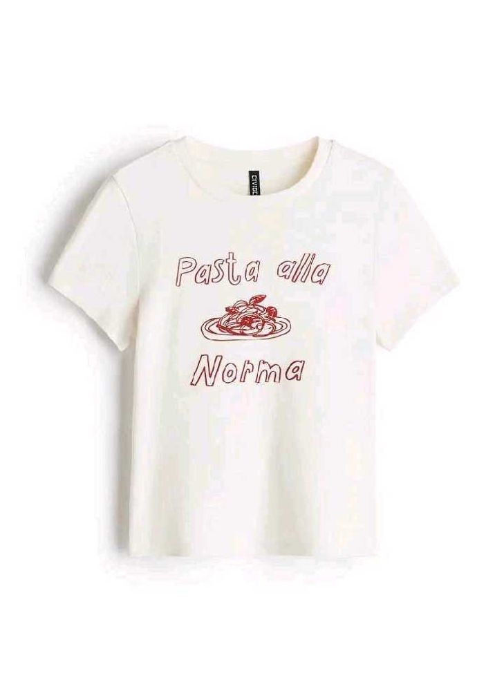 Cream Pasta Alla Norma Graphic Tee