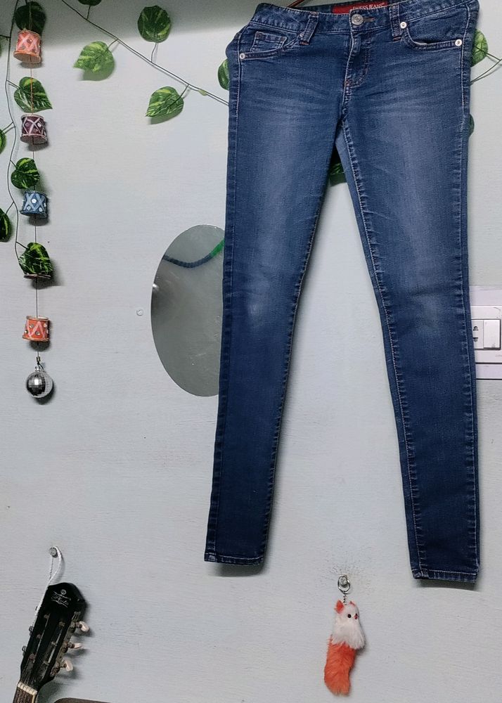 Blue Denim Skinny Jeans