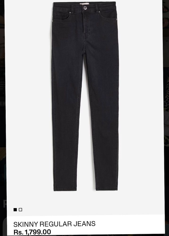 Black Skinny Regular Jeans