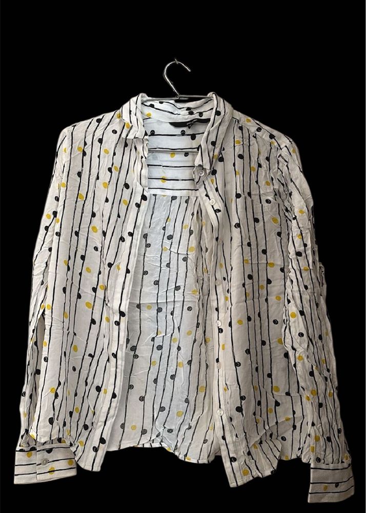 VERO MODA Cotton Print Shirt