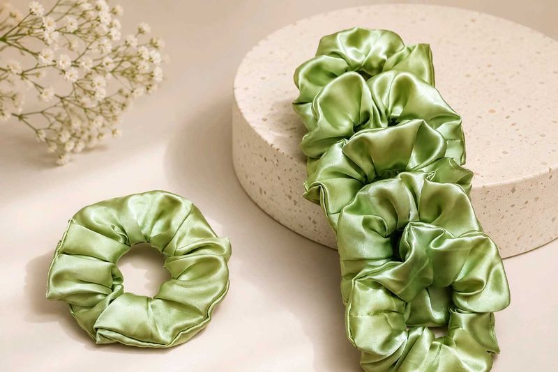 Satin Scrunchies - Pack of 6