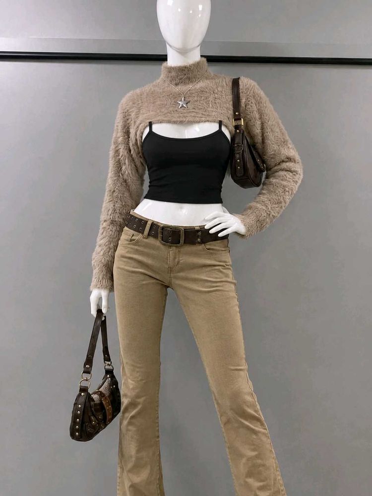 Cozy Fuzzy Crop Sweater