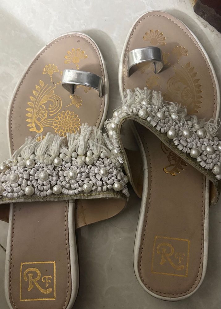 Embellished Flat Sandals