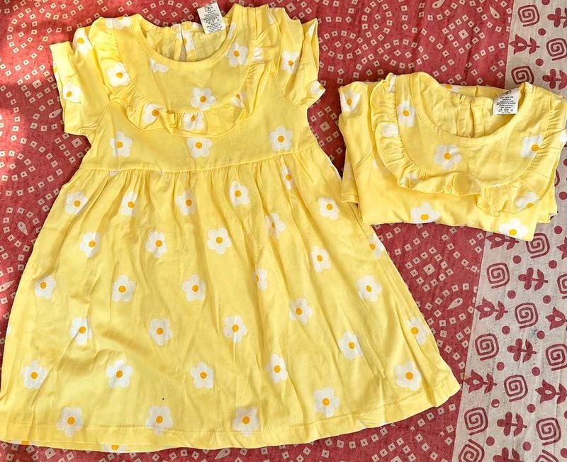 Cute Floral Dress Combo for Little Girls 🌼