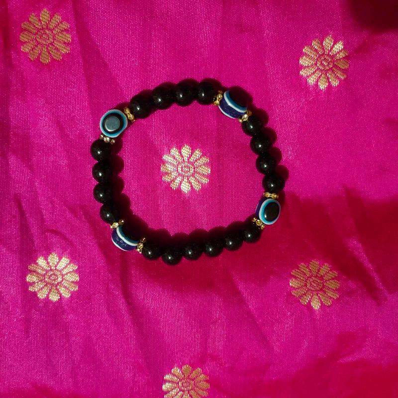 Black Shield Evil Eye Bracelet