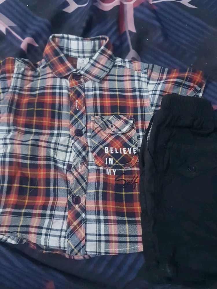 Kids Boys T-Shirt with Nikar Set (Used, Good Condi