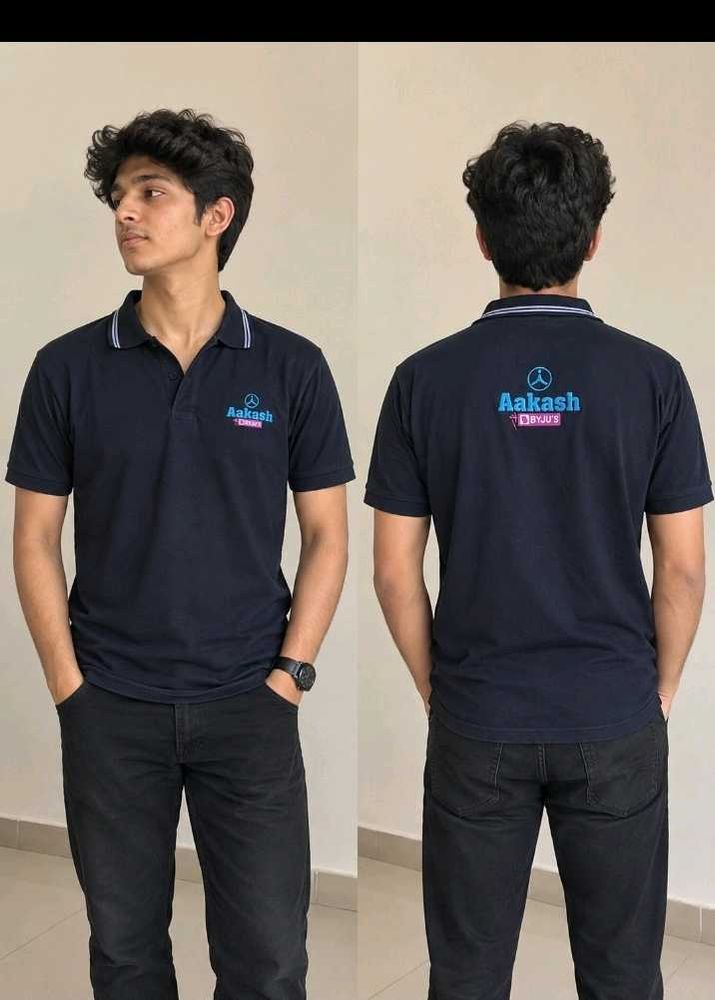 Aakash BYJU'S Navy Blue Polo Shirt