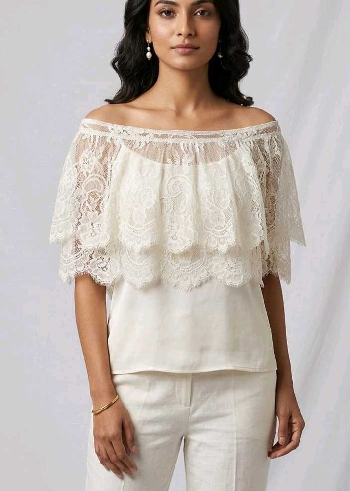 Elegant Off-Shoulder Lace Top