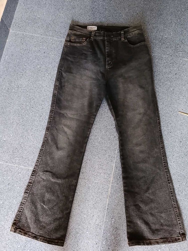 Women's Black Flared Jeans