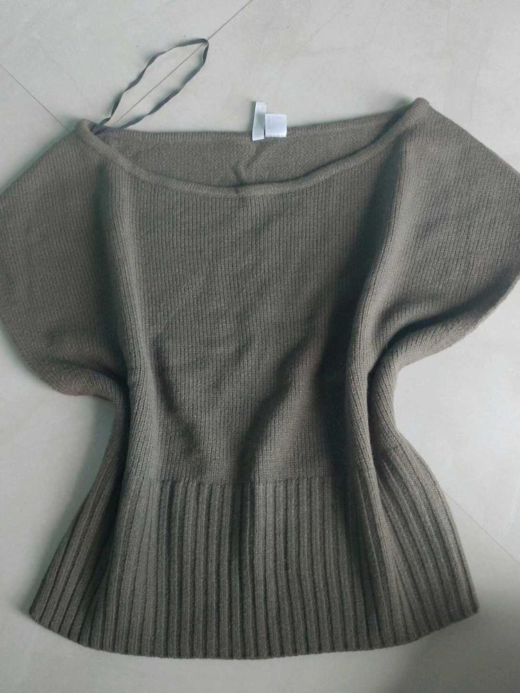 Chic y2k Dolman Sleeve Knit Top H&amp;M