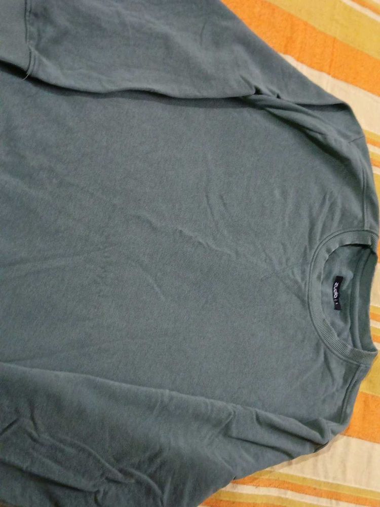 Comfortable sea green Long Sleeve Top