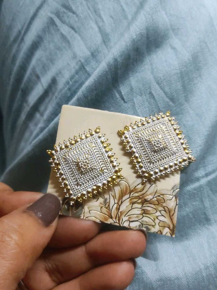 Elegant Square Stud Earrings