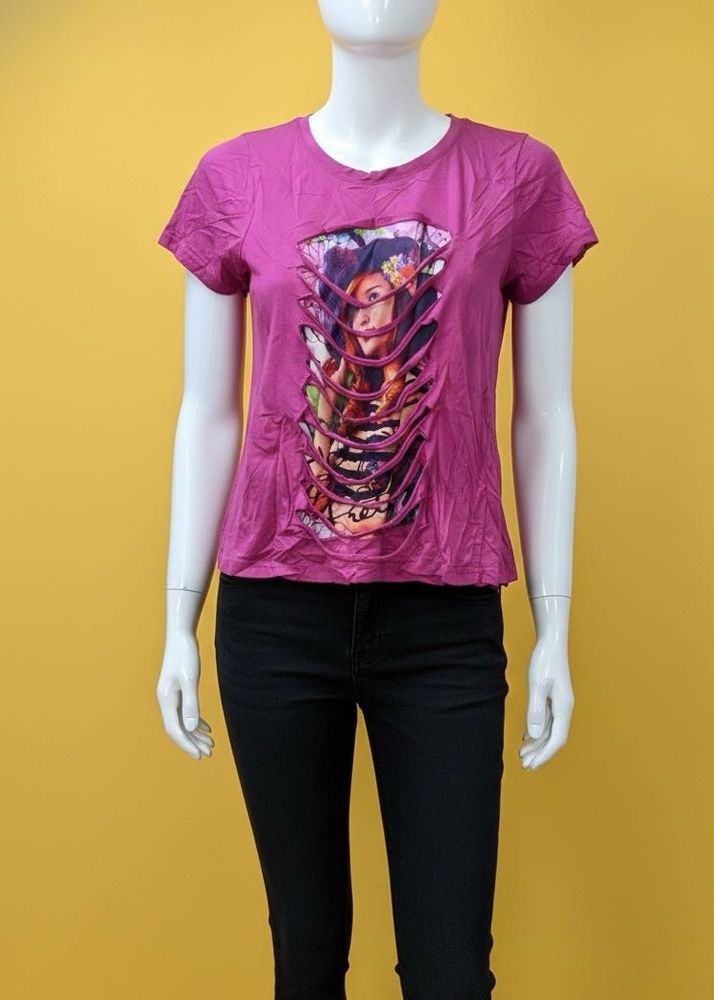 🌸Magenta Graphic T-Shirt