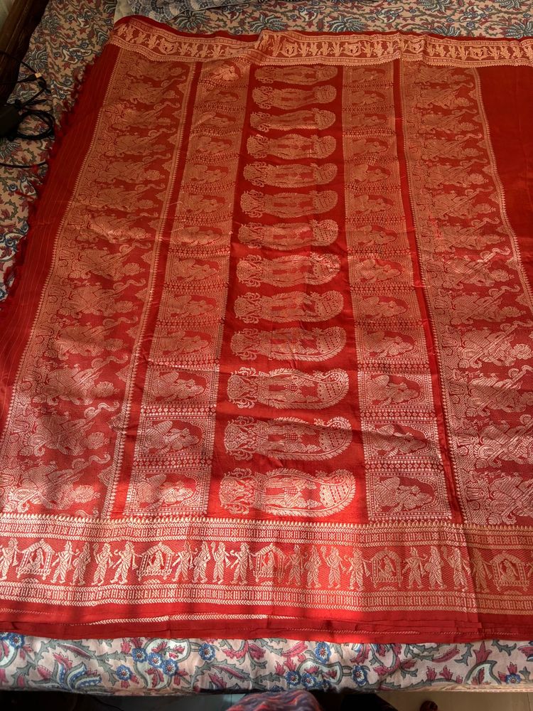 Pure silk baluchari saree