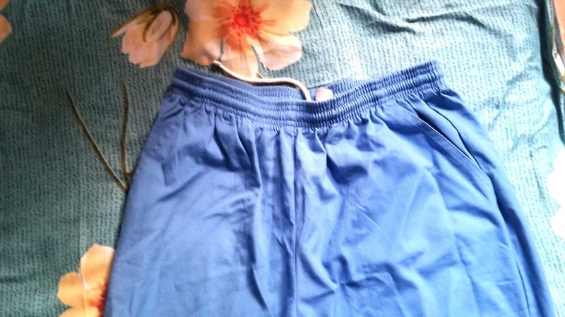 Blue Casual Pants
